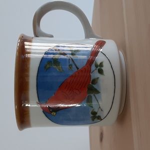 Vintage Otagiri Handpainted Cardinal Mug 8 oz